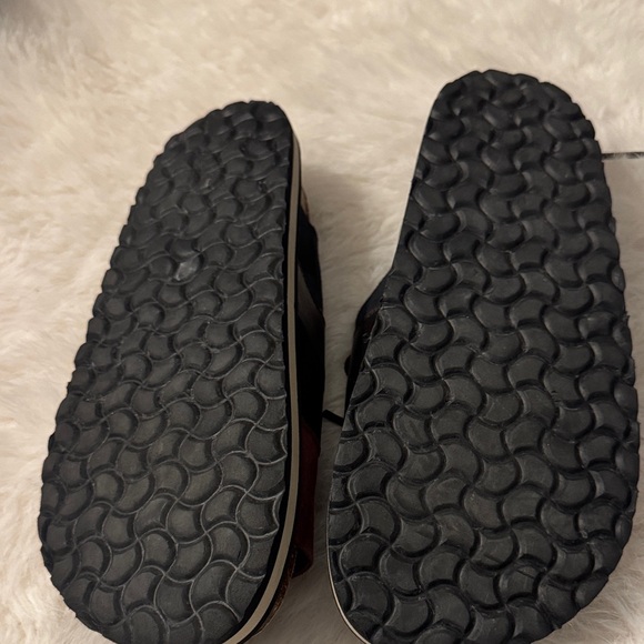 Zara Men\'s Burgundy and Brown Lace-Front Slide Sandals Size EU 43 pre-owned. main image 5
